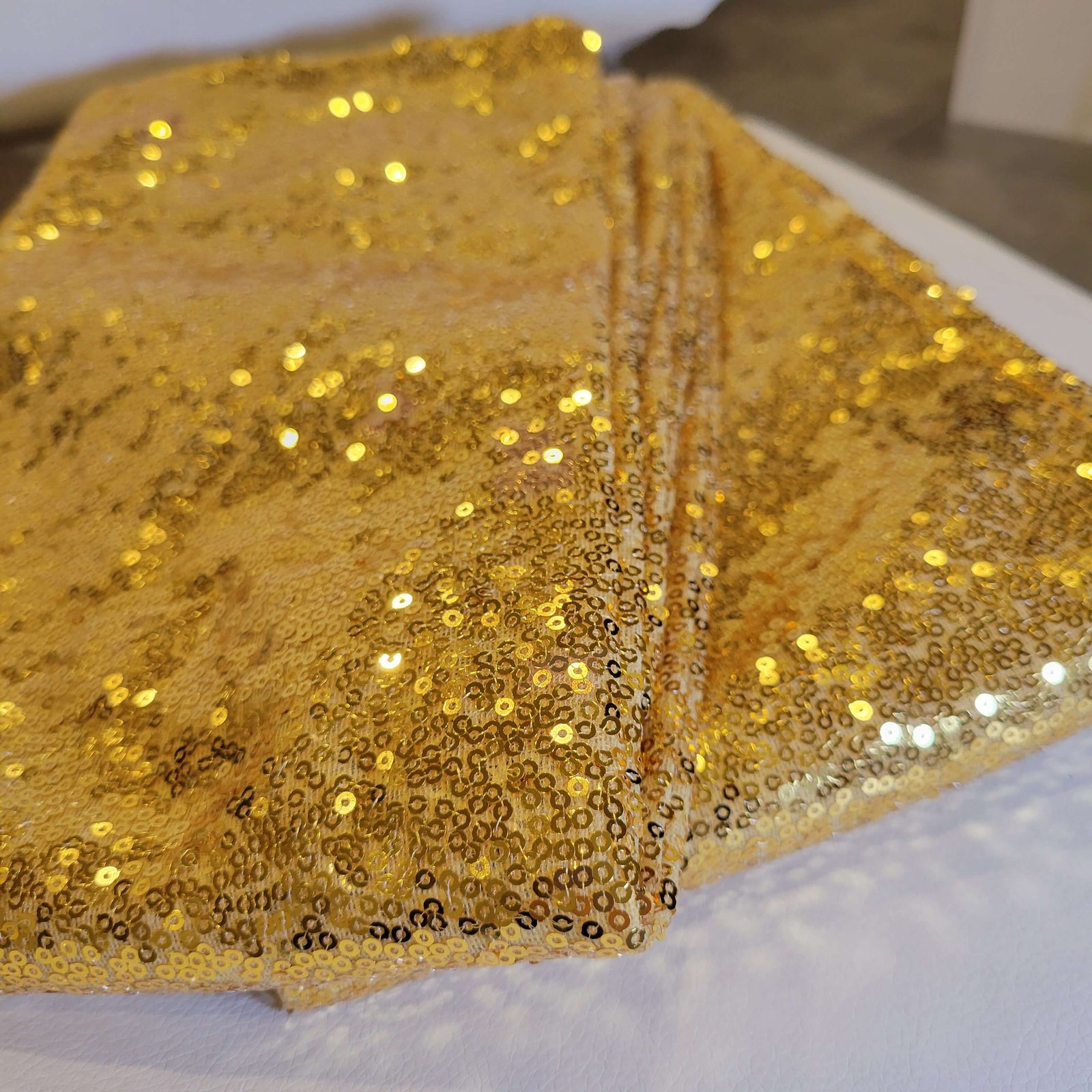 Gold sequin photo booth backdrop for luxury events